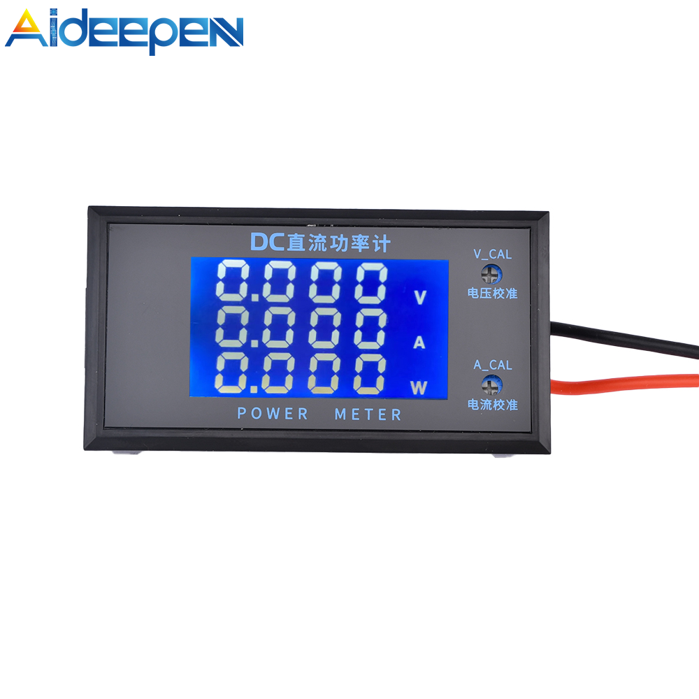 Aideepen Watt Meter Digital Power Analyzer with Digital LCD DC Wattmeter