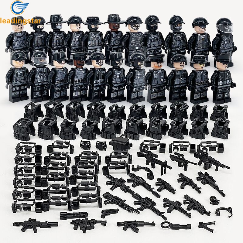 Leadingstar 21 mô hình nhỏ quân đội cảnh sát swat ww2 đồ chơi khối xây dựng mô hình quân đội người lính