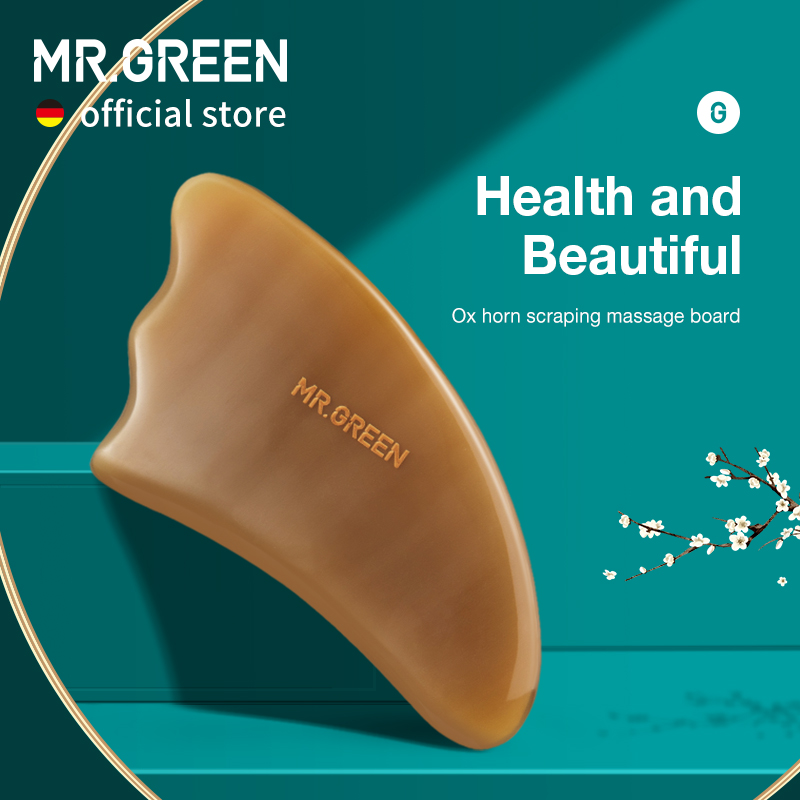 MR.GREEN Bảng Mát Xa Cạo Gió Guasha Dụng Cụ Làm Đẹp Mát Xa Cơ Thể Cổ Mặt Sừng Bò Dụng Cụ Cạo Giảm Đau Cổ Chăm Sóc Da SPA