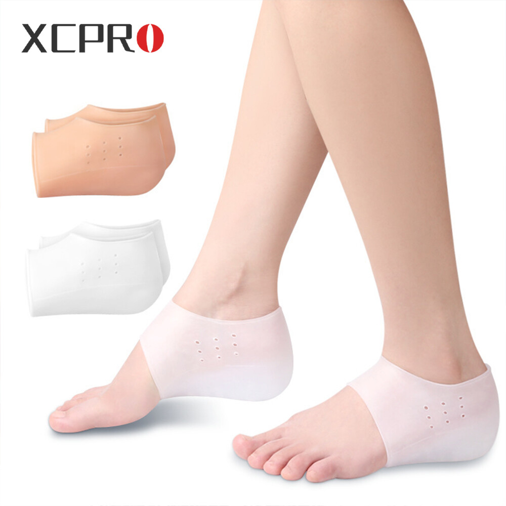 1 đôi miếng bảo vệ gót chân bằng silicon miếng tách gót chân/miếng tách ngón cái/miếng lót chân trước để bảo vệ bàn chân