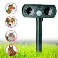 Cảm biến thông minh WH-510 năng lượng mặt trời-powered động vật Repeller sóng siêu âm Chó mèo có thể sạc lại Repellent cho bãi cỏ ngoài trời Vườn Sân trang trại sử dụng