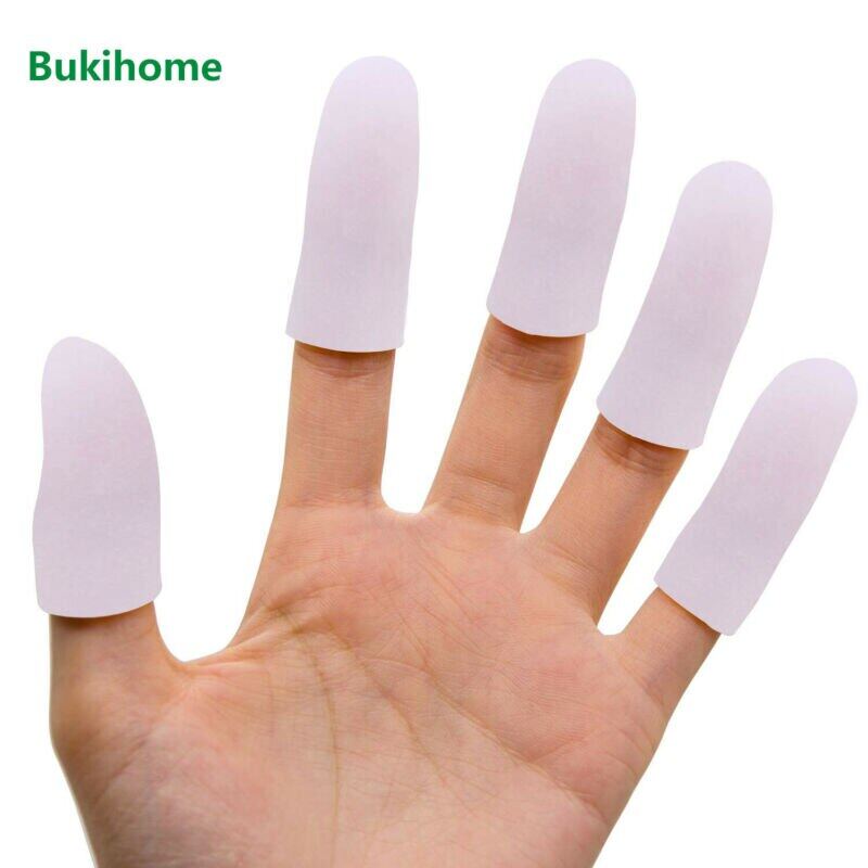 Bukihome 12Pcs Finger Protectors Silicone Gel Tubes Protect Corn Blister Pain Relief Sleeve Cover Health Care D2741