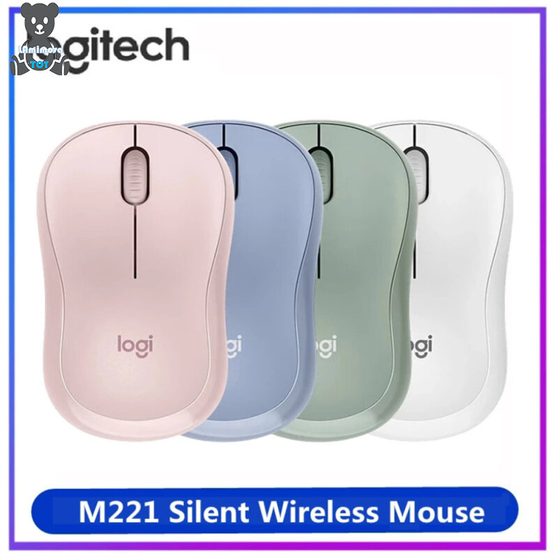 Giao hàng trong 1 ngày Logitech M221 chuột không dây im lặng 3 nút 1000DPI