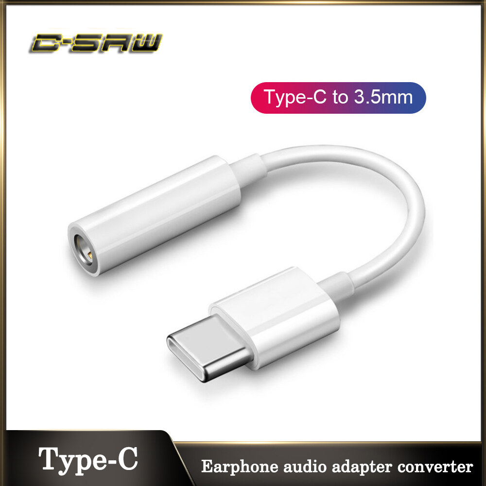 C-SAW Bộ Chuyển Đổi Âm Thanh USB Loại C Sang 3.5Mm Đầu Nối Giắc Cắm Tai Nghe Nghe Gọi Điện Thoại Cho Huawei Xiaomi 6 Cáp Aux Cho Smartisan