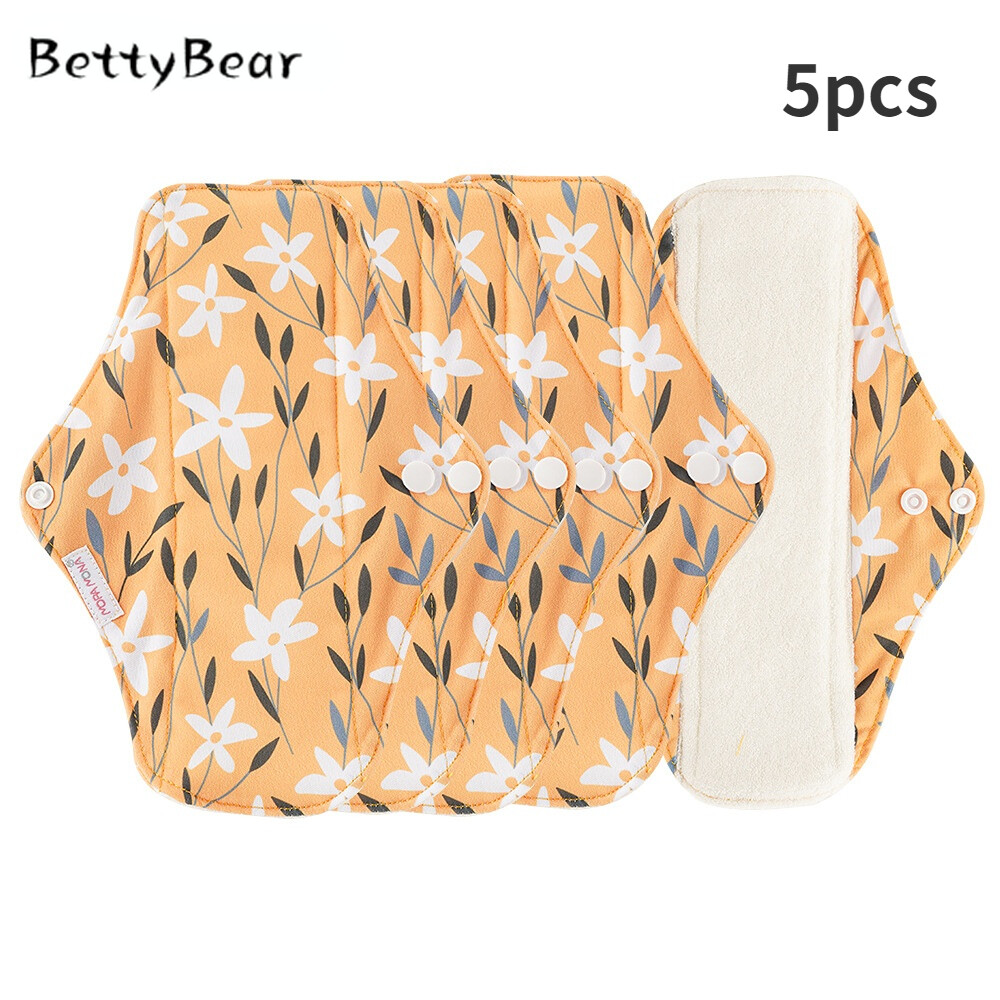 Betty Bear 5pcs New Soft Reusable Sanitary Pads for Women Skin