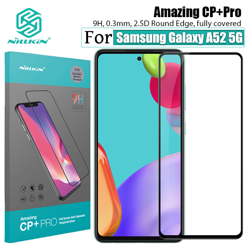 Nillkin 2.5D Đầy Đủ Vỏ Bọc Kính Cường Lực Cho Samsung Galaxy A55 5G A54 A53 A52S A52 A15 5G F15 5G A73 A72 A51 Miếng dán màn hình điện thoại CP + Pro Chống Cháy Nổ Bảo Vệ Màng Kính Cường Lực