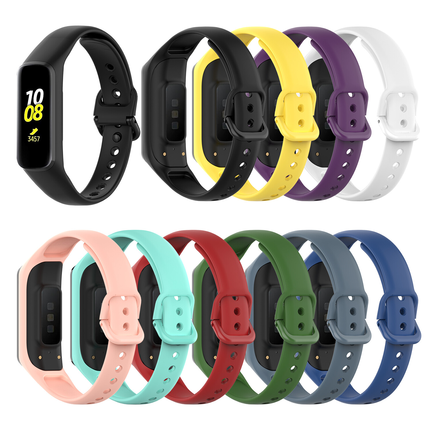 Dây đeo đồng hồ, sm-r375 cho samsung galaxy fit-e dây đeo cổ tay dây đeo cổ tay silicon thay thế, vòng đeo tay phụ kiện