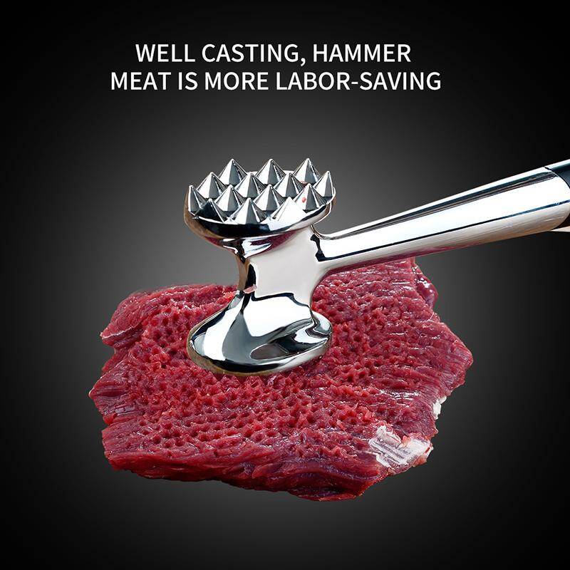Migecon Dụng Cụ Làm Mềm Thịt Meat Tenderizer Vồ Cho Giã Thịt Bò Bít Tết GÀ Thịt Heo 2 Mặt Búa Đập Thịt