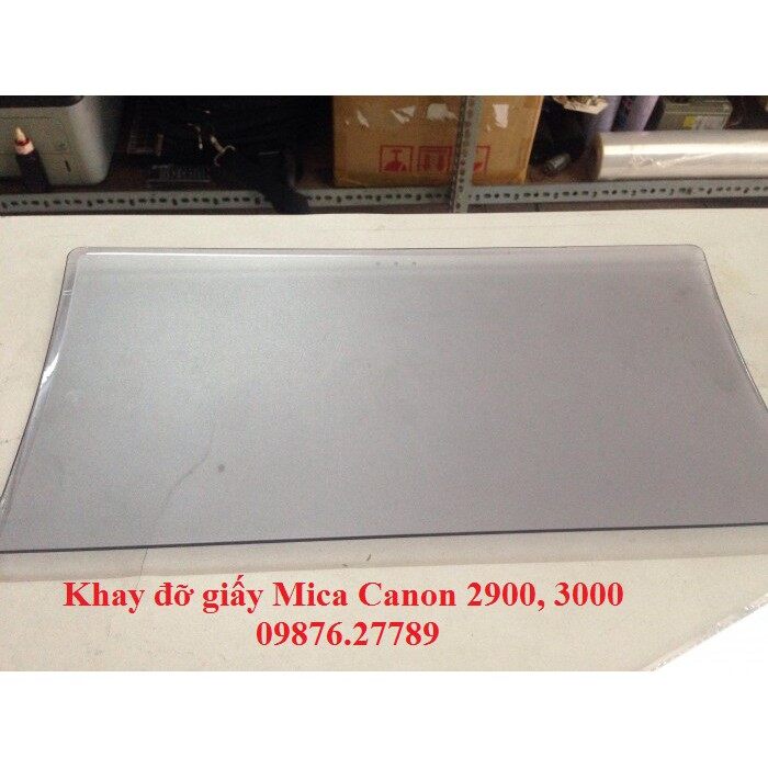 Khay giấy ra phía trên 2900 - khay đỡ giấy mica canon 2900