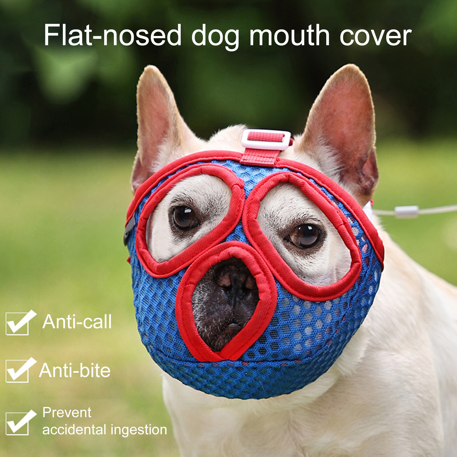 Pet Muzzle Buckle Closure Adjustable Soft Breathable Pet Dog Anti Barking Mouth Cover Pet Supplies