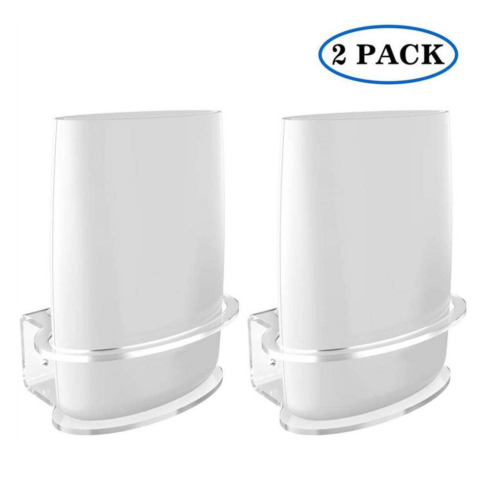2 chiếc kệ bộ định tuyến wifi trong suốt giá treo tường chắc chắn cho bộ định tuyến wifi netgear orbi rsb40 rbs50 rbk50 ac2200 ac3000 hộp đựng