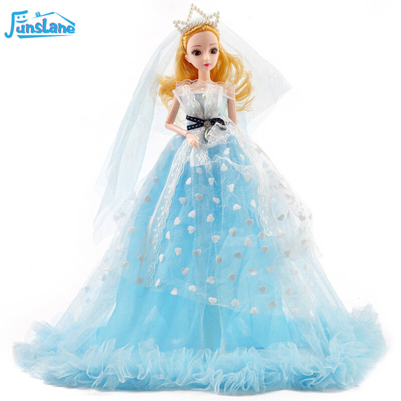 FunsLane 40cm Wedding Princess Doll Toy Children Birthday Gift Kids