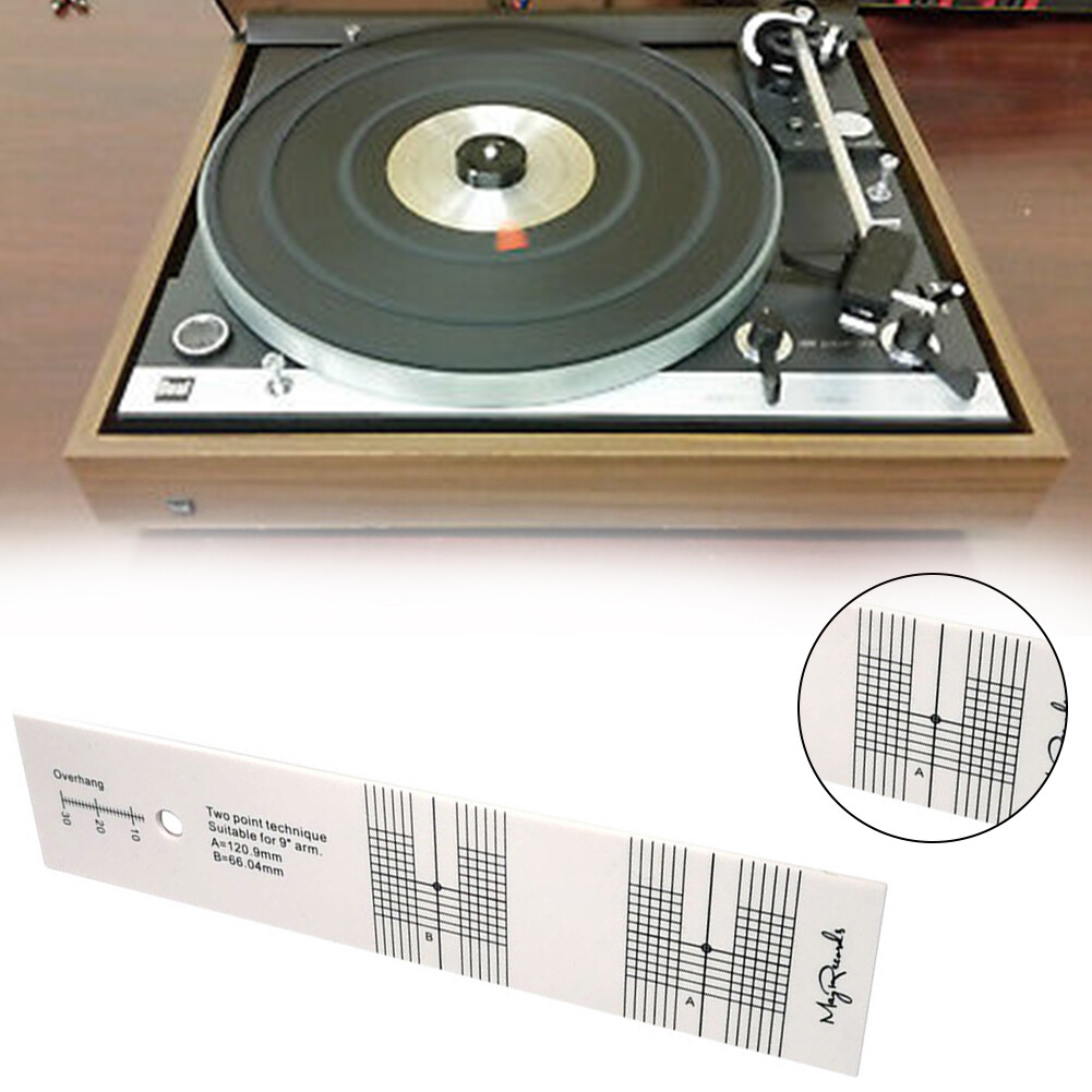 Máy Hát Đĩa LP Vinyl Căn Chỉnh Bút Stylus Nhà Công Cụ Điều Chỉnh Phụ Kiện Bàn Xoay Acrylic Di Động Thước Đo Hiệu Chuẩn Xe Bán Tải Chuyên Nghiệp