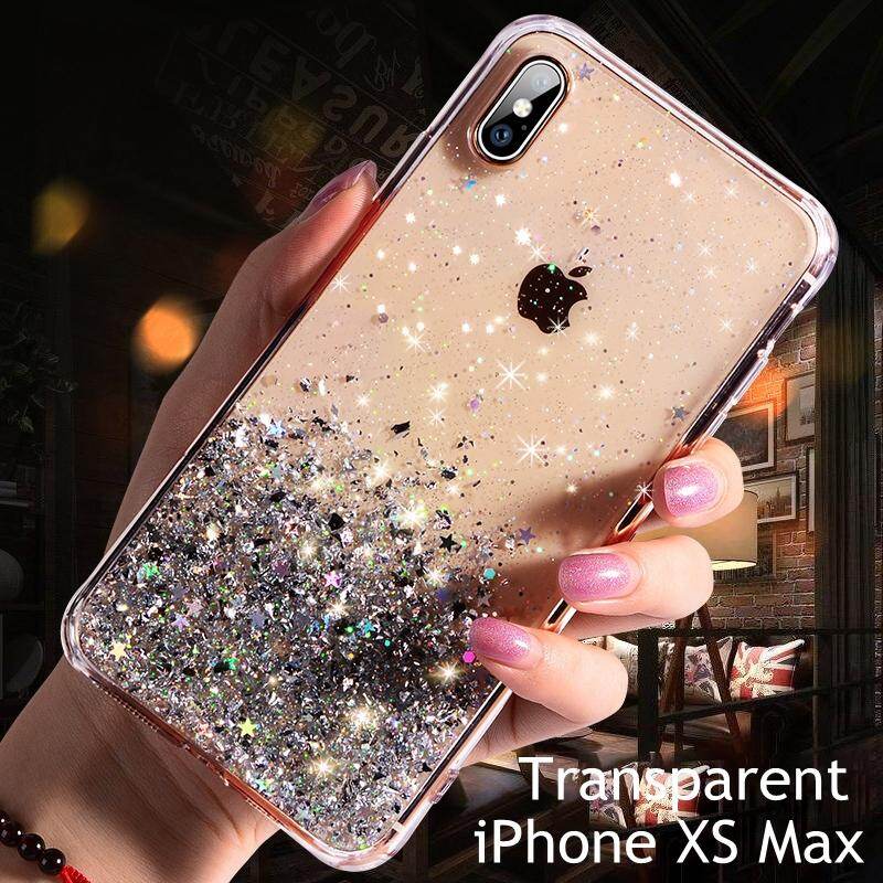 Ốp lưng ngôi sao lấp lánh pha lê gradient cho iphone xs max shining clear ốp lưng mềm vỏ điện thoại trong suốt