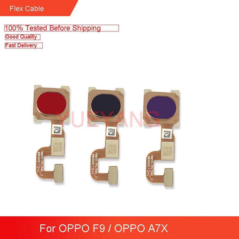 Thay thế cho oppo f9 / f9 pro cph1823, cph1881, cph1825 cho oppo a7x pbbm00, pbbt00 cảm biến vân tay phím nút home touch id cáp dẻo