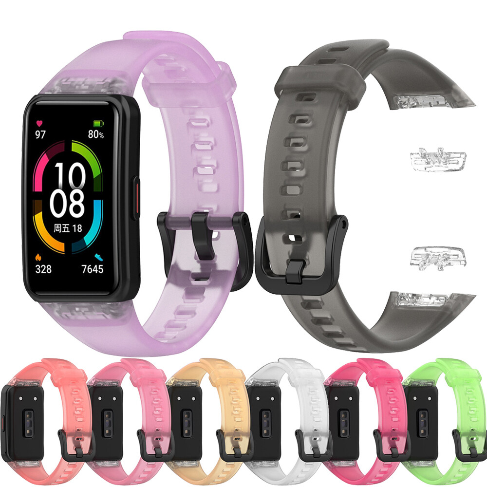 Dây đeo silicon honor band 6 dây đeo cho huawei band 6 dây đeo cổ tay dây đeo thể thao thay thế dây đeo phụ kiện giá rẻ