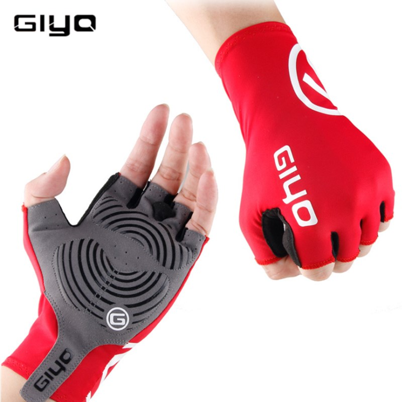 Giyo chống trượt gel gió đi xe đạp găng tay hở ngón thoáng khí ngoài trời vải lycra găng tay găng tay mtb găng tay đường đua xe đạp