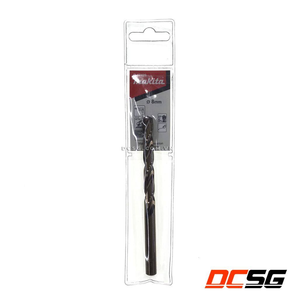 Mũi khoan inox hss-co 5% 8.0x117mm makita d-17429