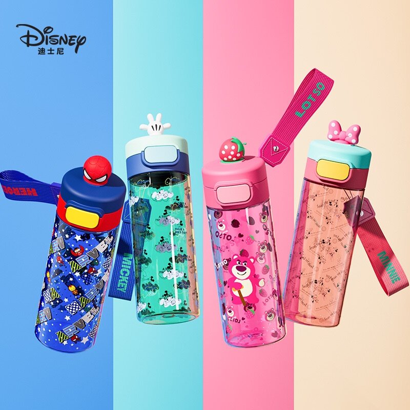 Disney Children s Water Cup Portable Summer Plastic Straight Drinking Cup