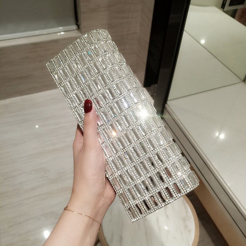 Bộ sản phẩm mới túi kim cương cho nữ túi cầm tay bắt gặp túi xách túi cô dâu phù dâu