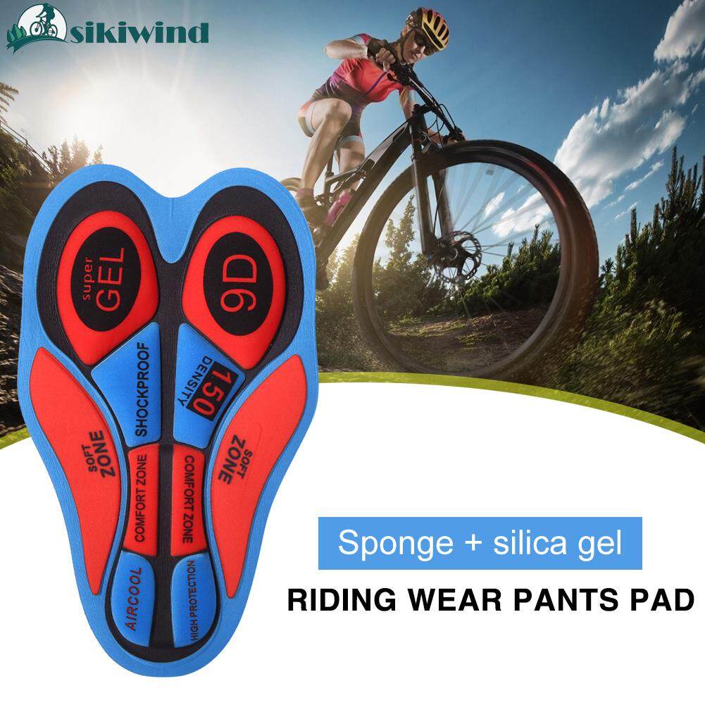 Sikiwind Breathableกางเกงขาสั้นขี่จักรยานเบาะ3Dซิลิโคนฟองน้ำยืดหยุ่นกันกระแทกจักรยานขี่ชุดชั้นในสีพื้นแผ่น