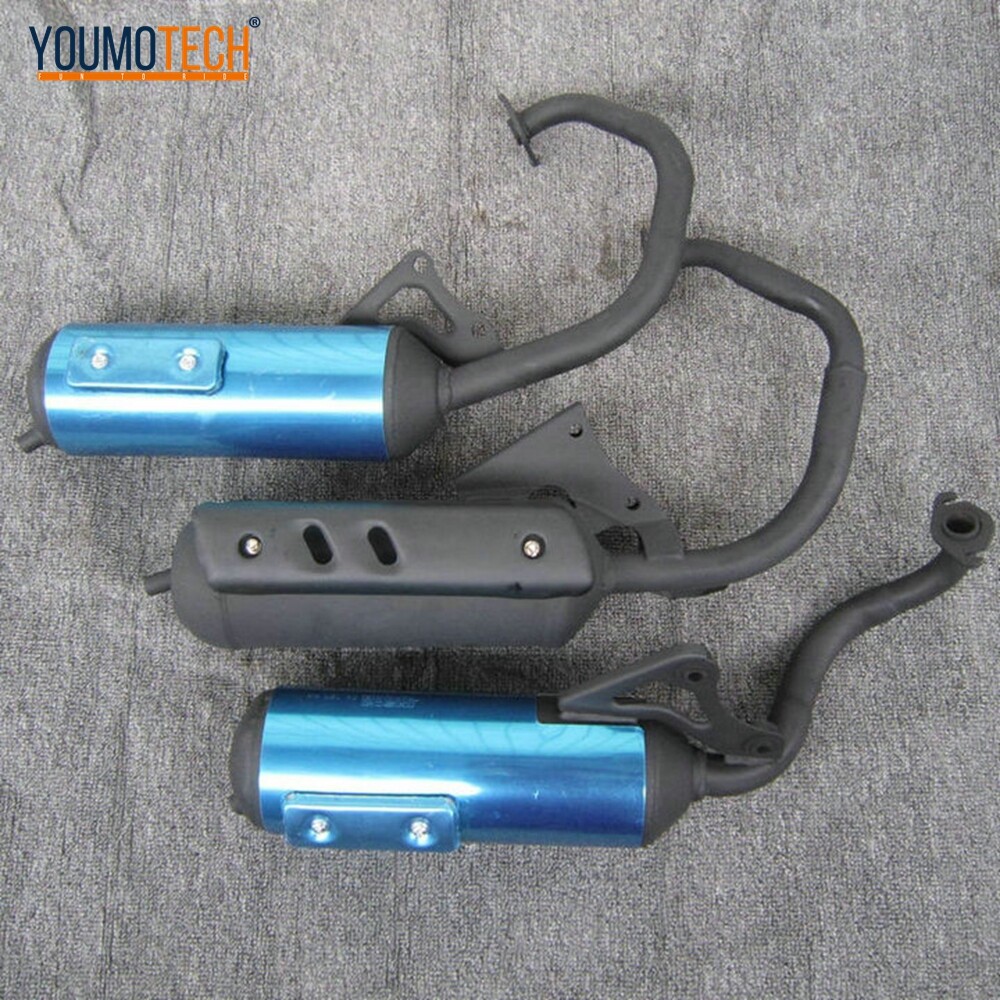 For Honda DIO ZX 50 ZX50 AF34 AF35 ZX50 ZX 50 Full Exhaust System Muffler Pipe Scooter Moped Racing DIO50 AF18 AF24 AF27 AF28 AF30 ราคา 1,050 บาท*ส่งฟรี
