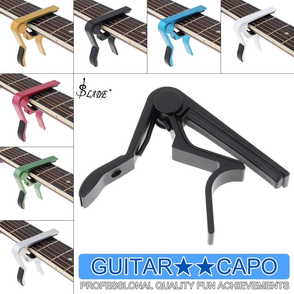 SLADE Kẹp Thay Đổi Nhanh Cho Guitar Phổ Thông Chìa Khóa Hợp Kim Nhôm Guitar Acoustic Cổ Điển