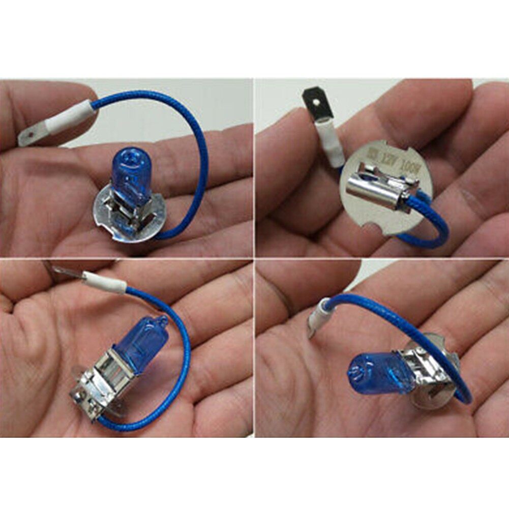 MileAuto 2 Chiếc Đèn Xenon LED H3 Đèn Pha Halogen 100W 12V Màu Trắng Đèn Sương Mù 453 Bóng Đèn Xe Hơi