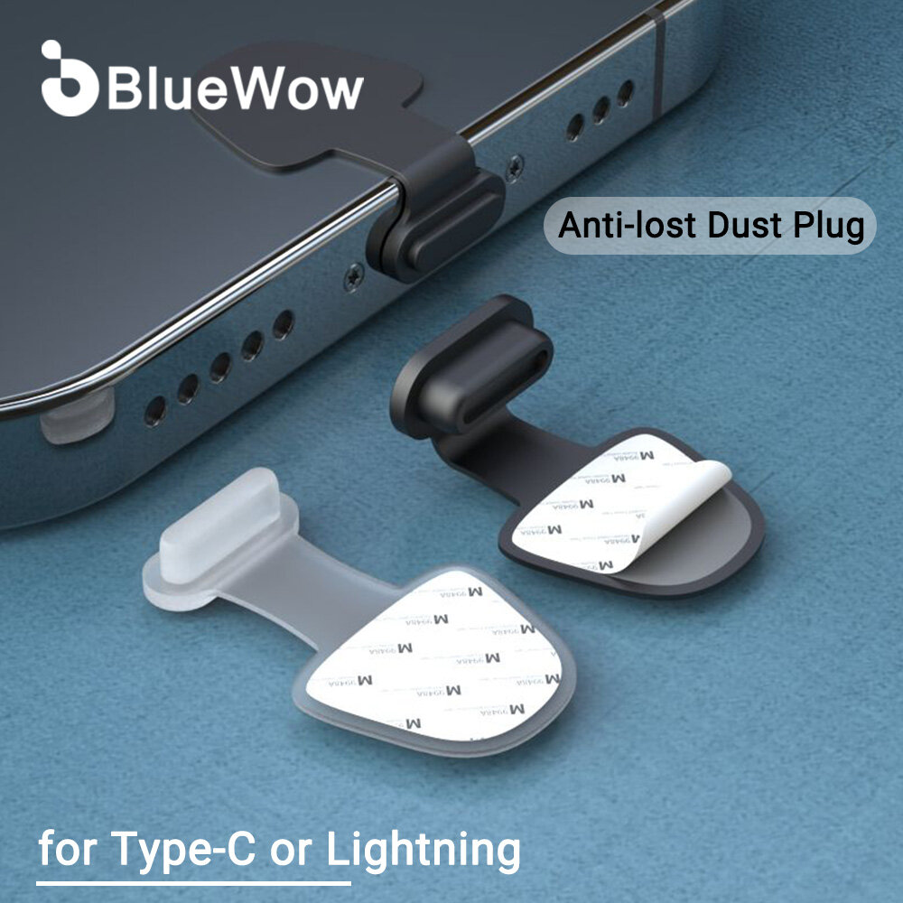 BlueWow Đầu Cắm Chống Bụi Bẩn Cổng Sạc SC02 Cho Apple iPhone Samsung S22 S21Ultra Vỏ Bảo Vệ Cổng USB Type-C Vỏ Bọc Phích Cắm Chống Bụi Bằng Silicon