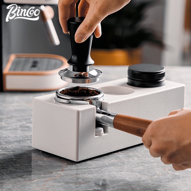 Bincoo bộ đế ép bột cà phê ý búa bột búa bột áp suất không đổi rắn bằng thép không gỉ điều chỉnh