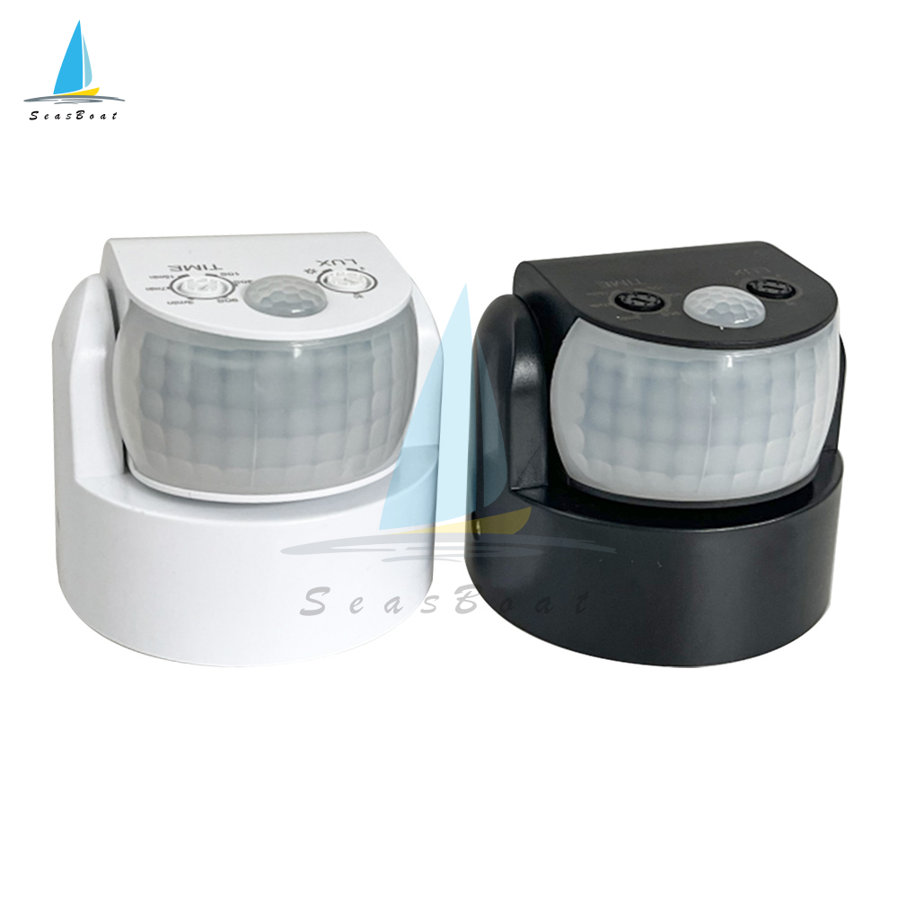 Seasboat công tắc cảm ứng hồng ngoại điều khiển ánh sáng thông minh gắn trần led cảm biến nhúng hồng ngoại cơ thể người chống nước ip65, cảm biến chuyển động pir công tắc cảm ứng hai chiều độc lập đầu dò kép