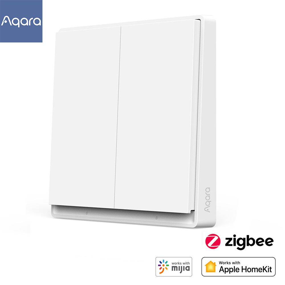 Công tắc không dây thông minh aqara e1 công tắc gắn tường điều khiển kép thông minh zigbee điều khiển một phím chế độ nhấp chuột cực mạnh thời lượng pin dài 2 năm