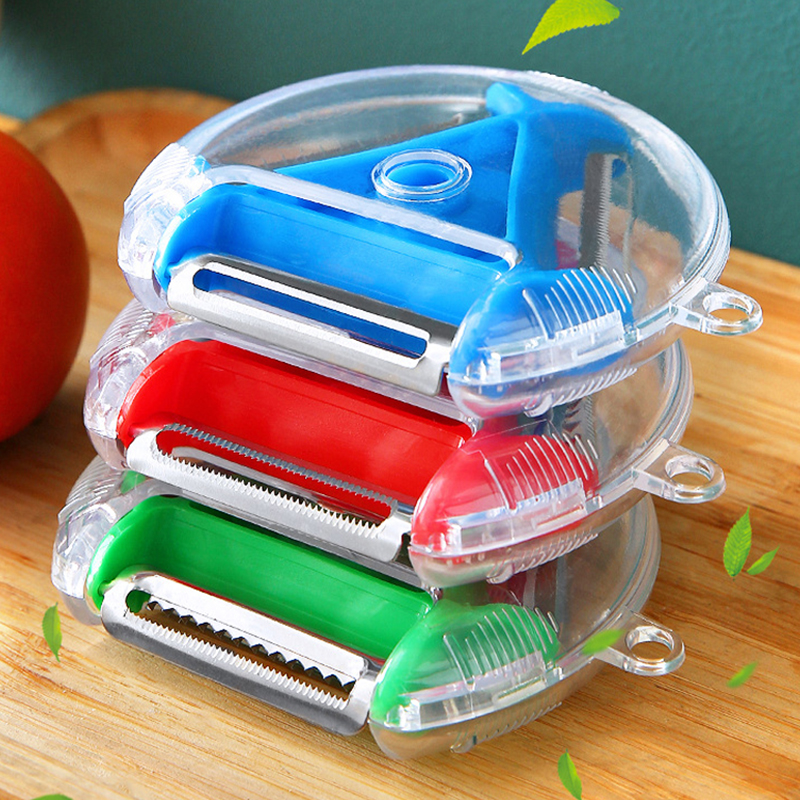 Bộ Dụng Cụ Gọt Ba Bộ Ma Thuật 3 Trong 1 Slicer Máy Bóc Vỏ Bằng Thép Không Gỉ, Dụng Cụ Cắt Julienne Dụng Cụ Bào Nhiều Lưỡi Dụng Cụ Nhà Bếp