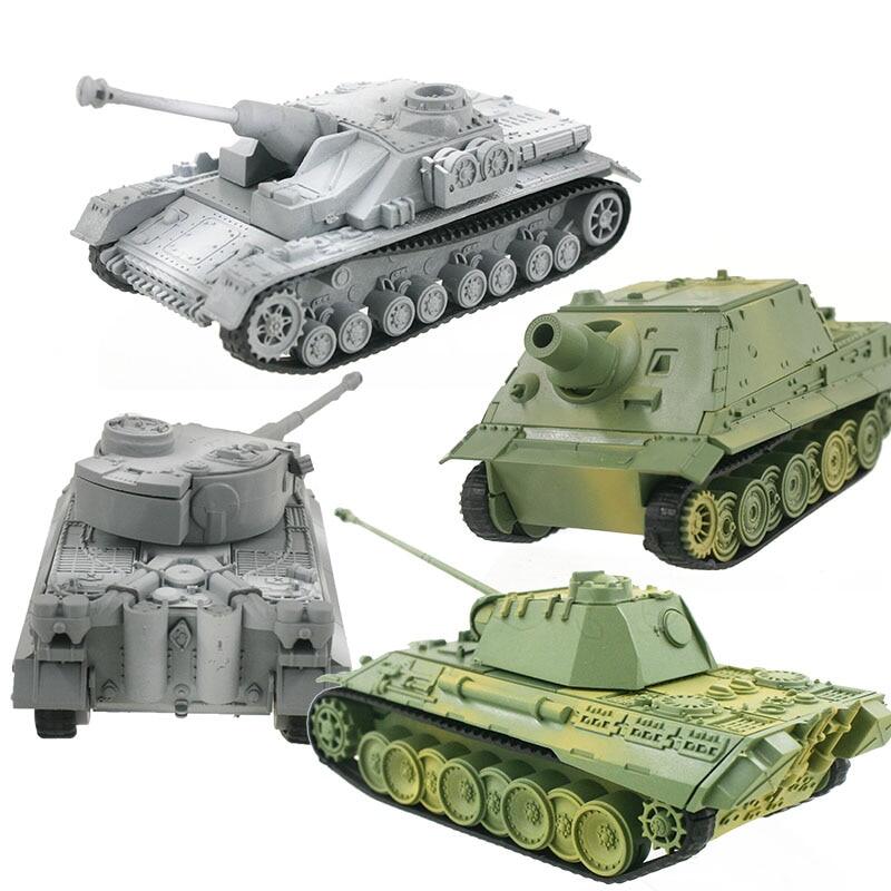 4D mô hình xe tăng Bộ dụng cụ xây dựng quân sự lắp ráp đồ chơi giáo dục