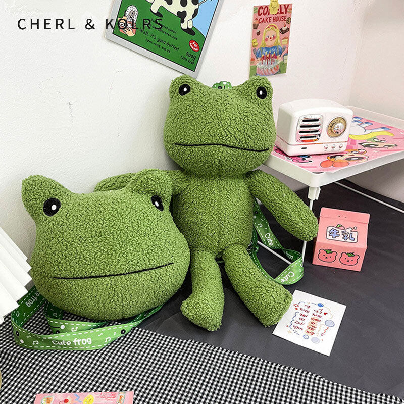 C&K ugly cute messenger bag male and female frog bag Korean version ins