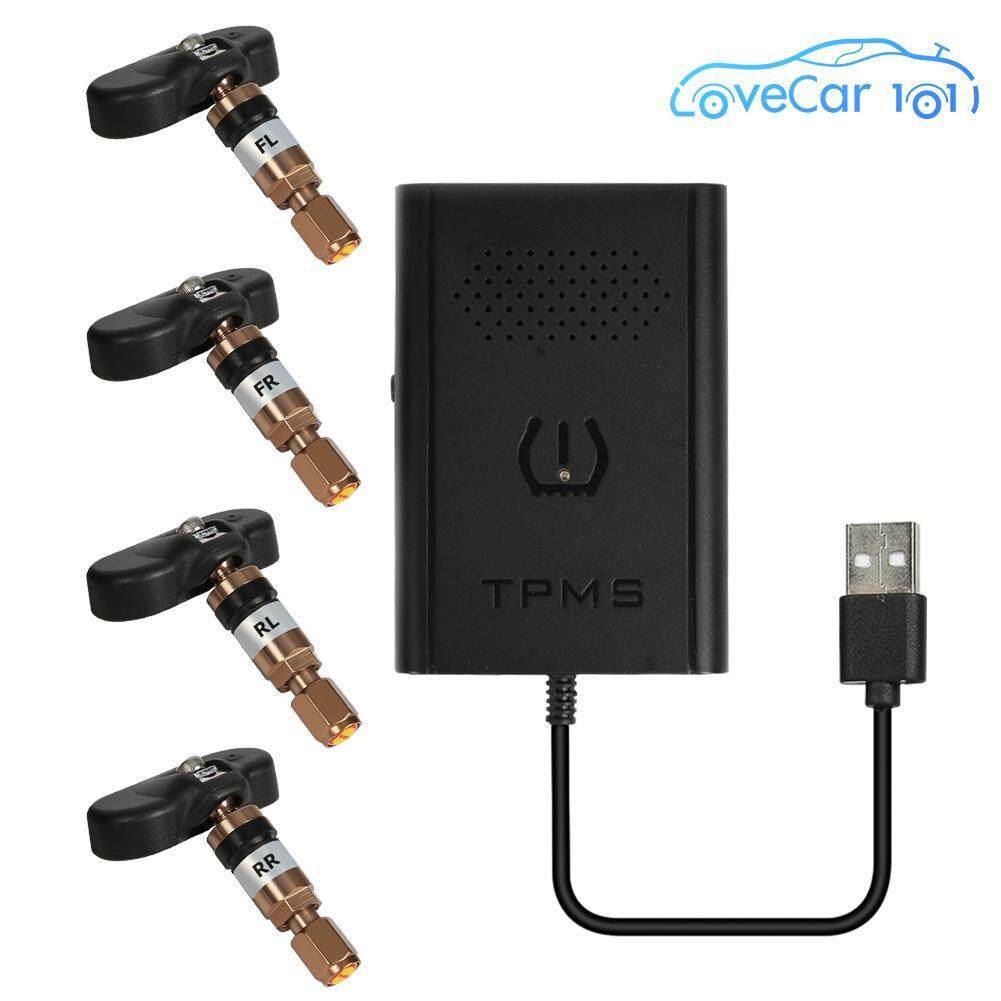 USB Android รถ TPMS ความดันยางระบบควบคุม 4 เซ็นเซอร์ภายใน USB Android รถ TPMS ความดันยางระบบควบคุม 4 เซ็นเซอร์ภายใน