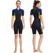 Sunscreen Scuba Diving Short Sleeve Wetsuit for Women, 1.5mm