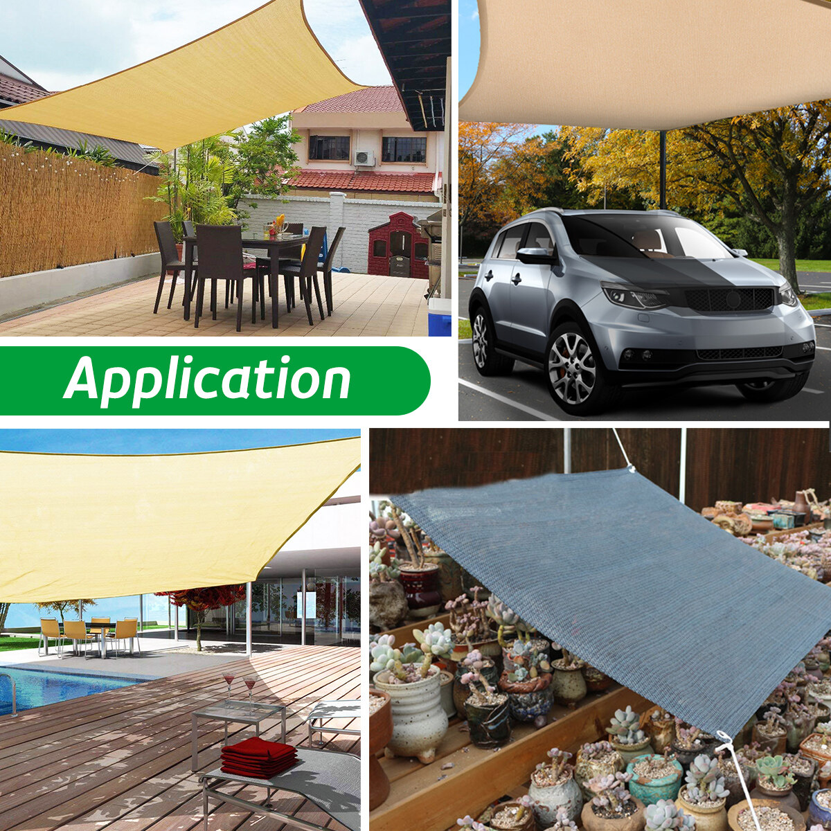 Generic Sun Shade Sail G Garden Patio Sunscreen Awning Canopy Screen