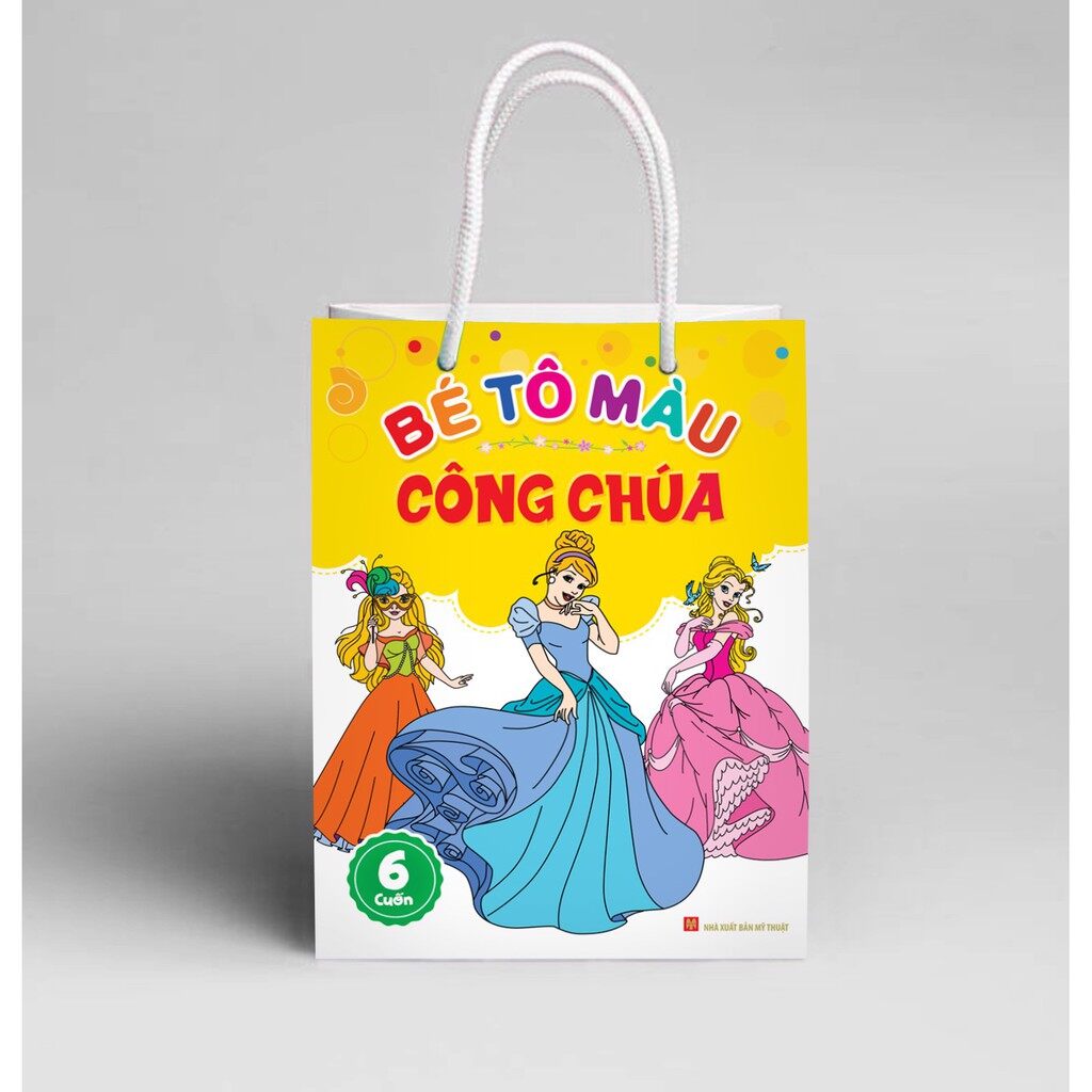 Sách: túi bé tô màu công chúa