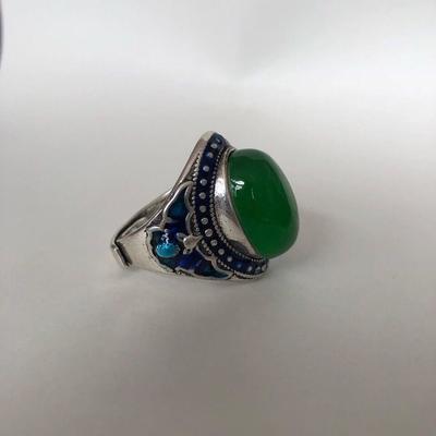 Đồ cổ nhẫn ngọc lục bảo năm càn long thời nhà thanh linh tinh dùng để chỉ đồ cũ vòng tròn bạc