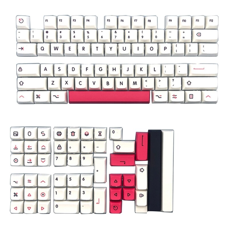 Nắp phím cấu hình xda thăng hoa nhuộm pbt tùy chỉnh 126 phím cho bàn phím cơ mx switch 61/64/68/78/84/87/96/98/104