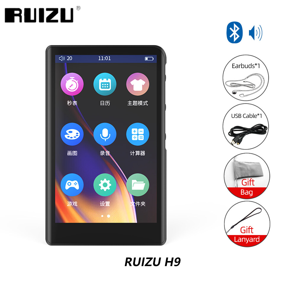 RUIZU H9 Máy Nghe Nhạc MP3 MP4 Bluetooth Có Loa Tích Hợp Máy Nghe Nhạc MP3