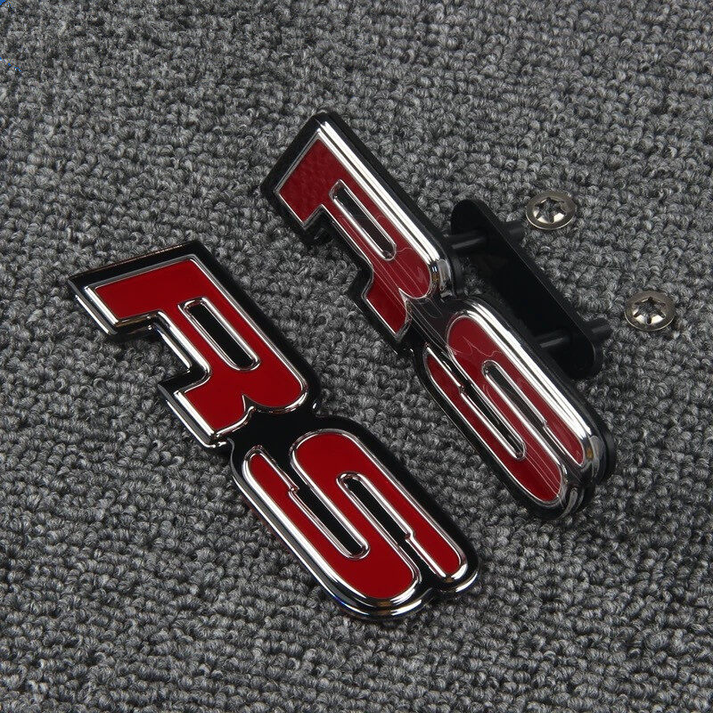 Biểu Tượng RS Kim Loại Màu Đỏ Kiểu JAZZ GK5 Civic Phù Hợp Mới Biểu Tượng Thân Xe Lưới Tản Nhiệt Phía Trước