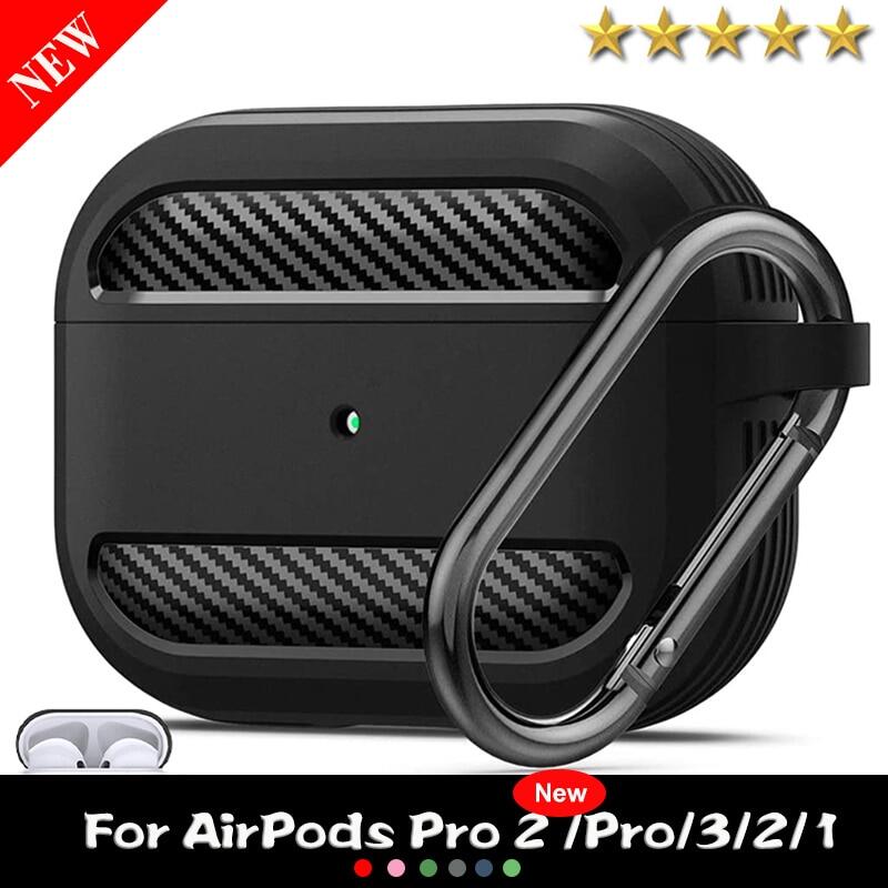 For Apple Airpods Pro 2 3 2 1 Case Rugged Armor Protective Cover Anti Drop