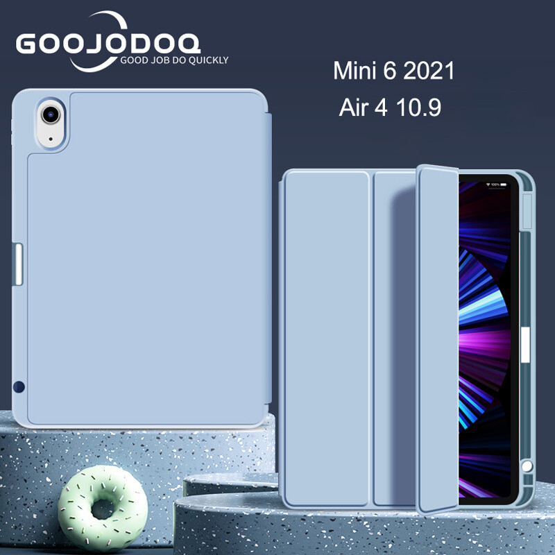 Ốp GOOJODOQ Cho iPad Pro 11 12.9 2020, Ốp Không Dây Cho iPad Air 4 10.9, iPad Pro 11 2020 2018 Có Giá Đỡ Bút Chì