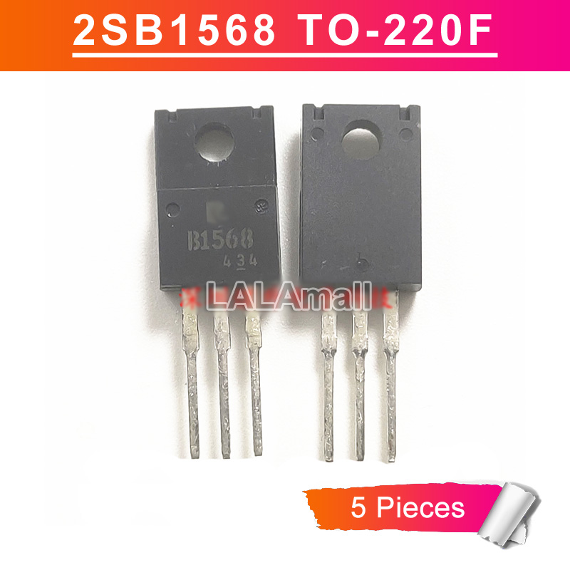 5 chiếc bóng bán dẫn điện silicon pnp darlington 2sb1568 to-220f b1568 to220f 4a/80v ic chính hãng mới