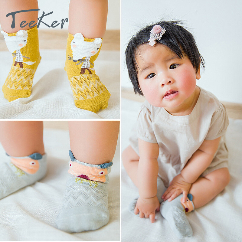 Teeker 3 5 Pairs Lovely Baby Boy Girl Cotton Kids Newborn Socks Free Size 0