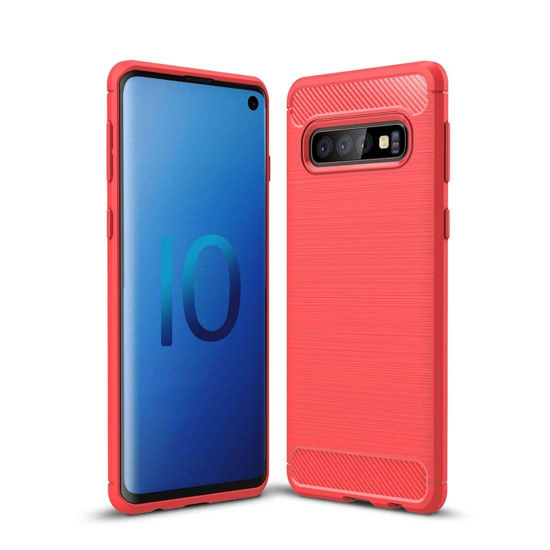 Vân xước sợi carbon vỏ tpu cho galaxy s10