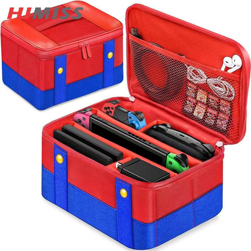 Himiss hộp đựng bảo vệ lớn 3c túi đựng đồ du lịch tương thích cho nintendo switch oled console pro bộ điều khiển