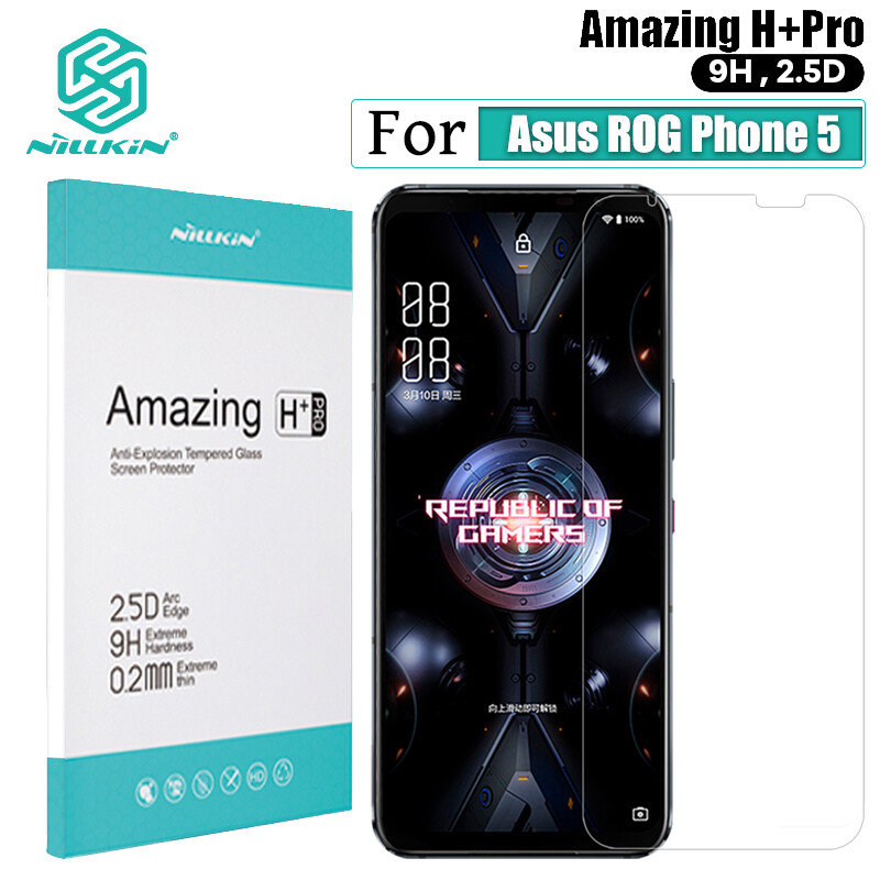 Nillkin Siêu Mỏng 9H Kính Cường Lực Untuk Asus ROG Phone 5 / Phone 5 Pro / Phone 5 Ultimate Miếng dán màn hình điện thoại H + Pro 0.22MM Chống Cháy Nổ Bảo Vệ Màng Kính Cường Lực